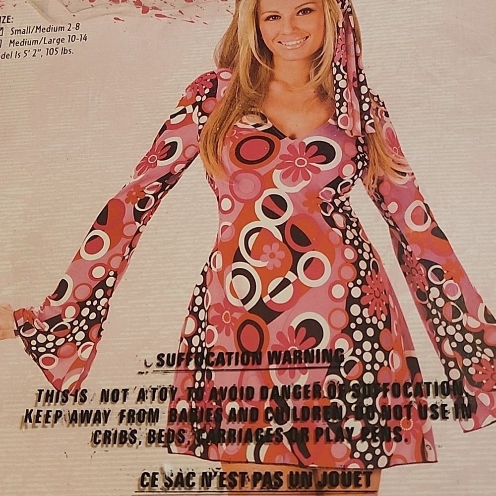 Feelin' Groovy Pink Costume - Picture 4 of 7